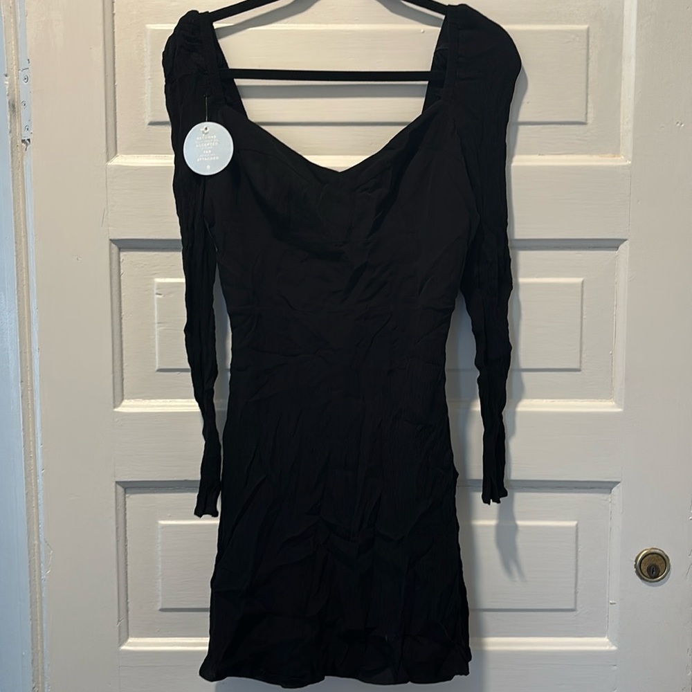 NWT Hill House size M Felicity Mini Dress Crinkle Crepe